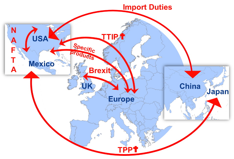 Supply chain solutions for trade tariff disputes