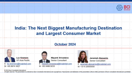 Expanding your manufacturing and distribution network in India: the next biggest manufacturing destination and largest consumer market?