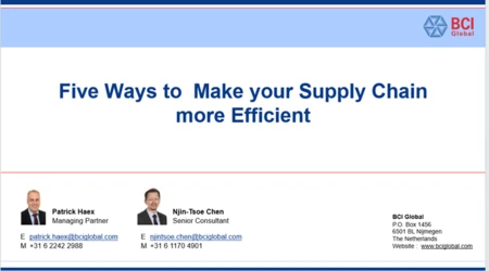 Five ways to have your supply chain contribute to the bottom line