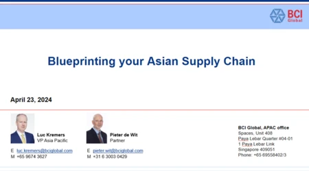 Consumer goods focus webinar: Blue-printing your Asian Supply Chain