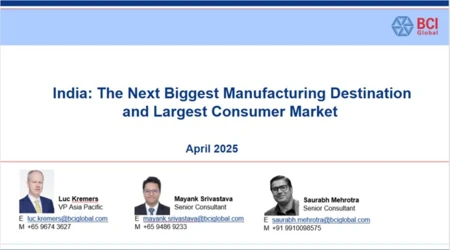 India: the next biggest manufacturing destination and largest consumer market